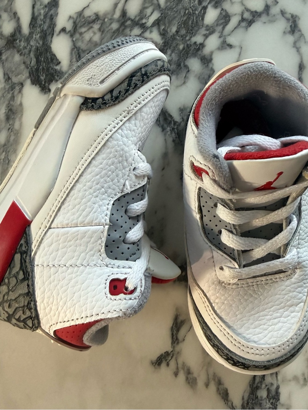 Nike Air Jordan 3 Retro TD Fire Red Toddler Sneakers Size 7C DM0968-160